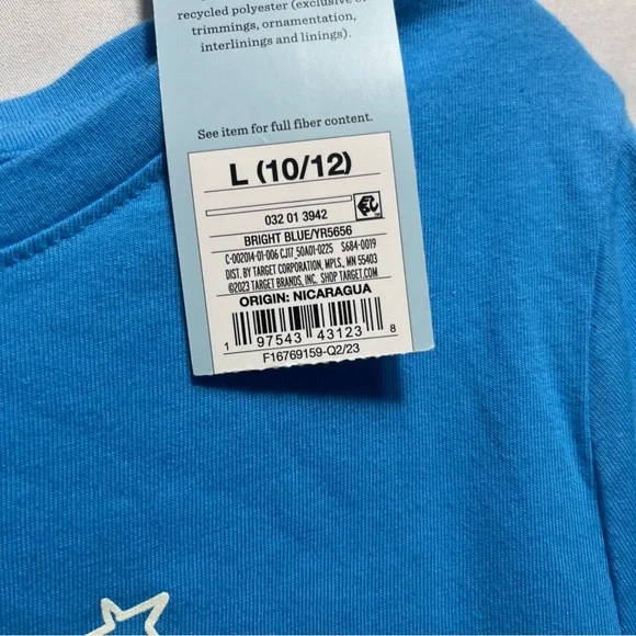 Girls' Long Sleeve Cat & Jack‚ Bright Blue Sz 10/12 NWT - Picture 2 of 7